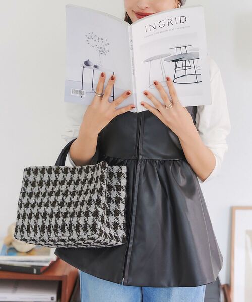 千鳥柄トートバッグ（トートバッグ）｜KOBE LETTUCE（コウベレタス）の