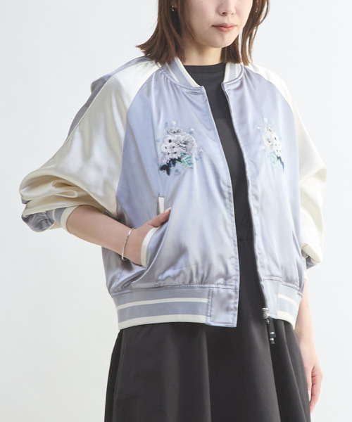 SATIN SHORT SOUVENIR JACKET（スカジャン）｜CONVERSE TOKYO