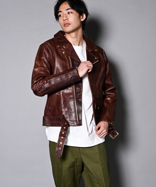 JACKROSE（ジャックローズ）の「JE HORSE OIL LEATHER D RIDERS/ホース