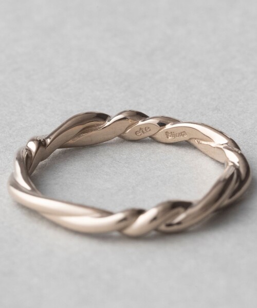 K18RBG トーン ツイスト リング（リング）｜ete bijoux（エテビジュー