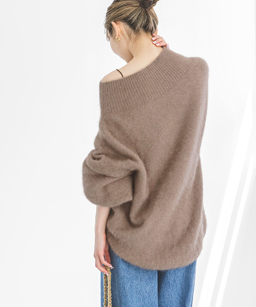 Noble（ノーブル）の「《追加》ファーニットオフショルプルオーバー2