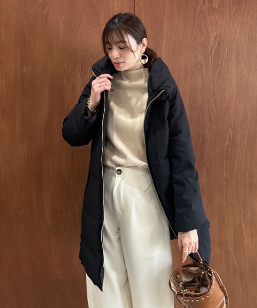 シームレスボリュームカラーロングダウン（ダウンジャケット/コート