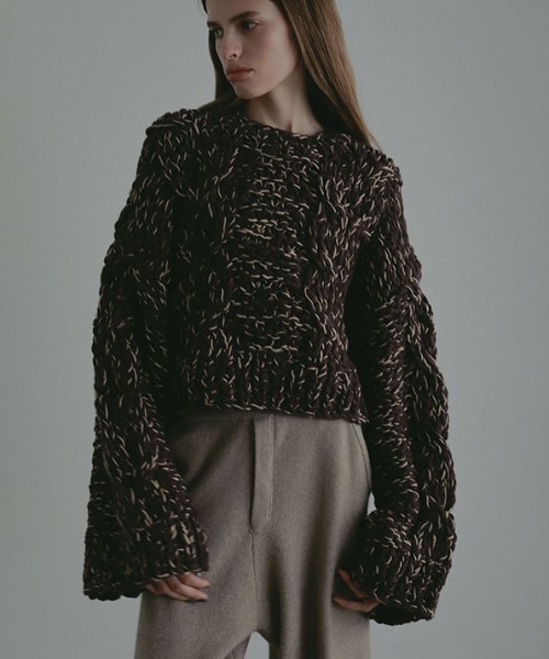 セール】ハンドニットケーブルプルオーバー（ニット/セーター）｜ETRE