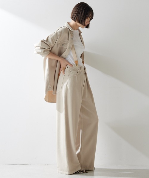 セール】デニムタックパンツ（デニムパンツ）｜Whim Gazette（ウィム