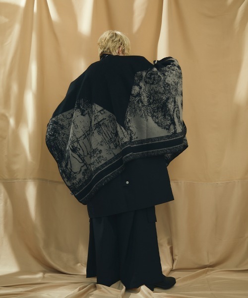 セール】アニマルフレンドスターデザインスリットポンチョ（ポンチョ