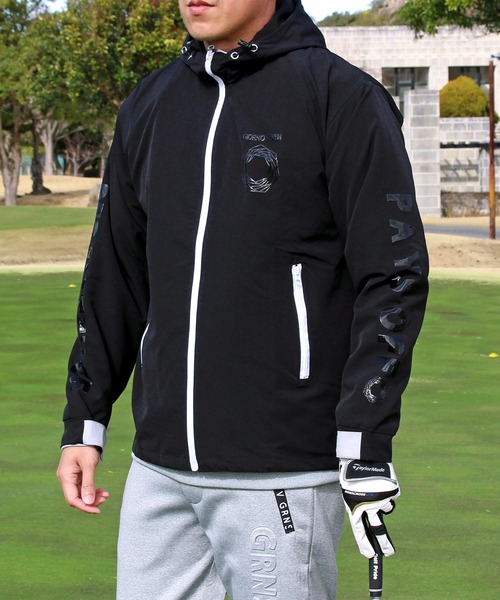 セール】ゴルフジャケット ゴルフウェア フードパーカー ジェル