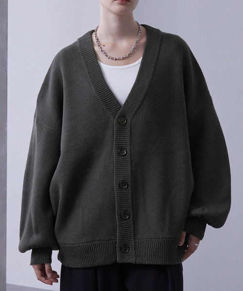 セール】ボリュームスリーブオーバーニットカーディガン（カーディガン