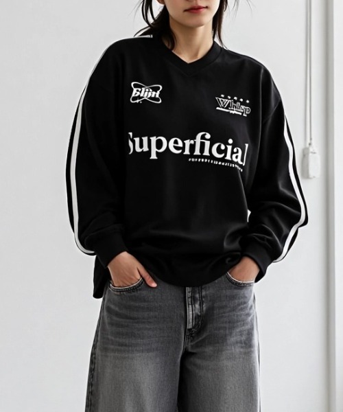 Lazar（ラザル）の「Soccer Game Shirt LS Tee/オーバーサイズ