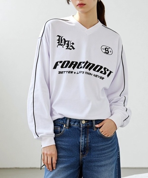 Lazar（ラザル）の「Soccer Game Shirt LS Tee/オーバーサイズ