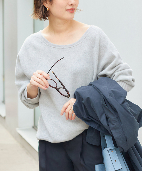 plage（プラージュ）の「2WAY ラグラン Back V プルオーバー（ニット