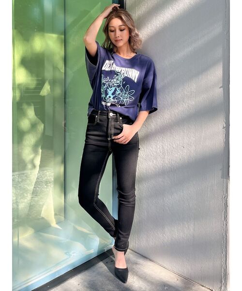 GYDA（ジェイダ）の「ハイウエストワンウォッシュスキニーパンツ