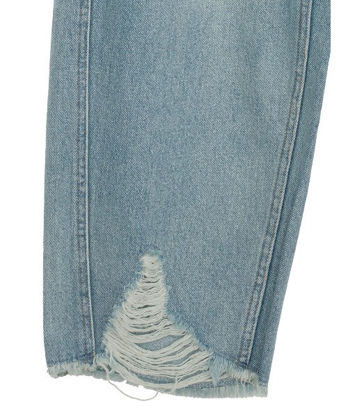 Ameri（アメリ）の「HEM FRINGE EGG DENIM PANTS（デニムパンツ）」 - WEAR