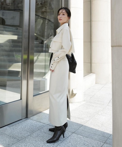 セール】ダブルポケットクロップドシャツ（シャツ/ブラウス）｜anuans