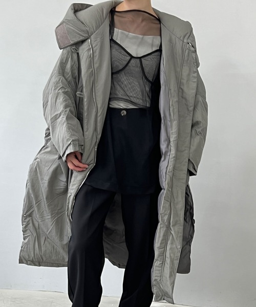 chuclla（チュクラ）の「スリットルーズ ロングダウンコート chw22a007