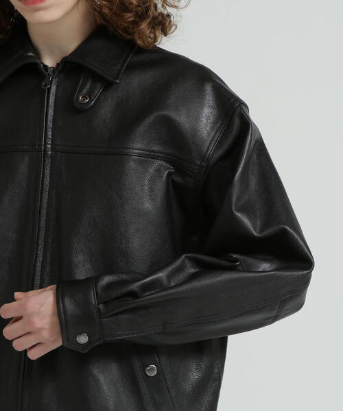 直営店限定》GOAT VEGE SWING TOP/LEATHER JACKET（ブルゾン）｜AVIREX