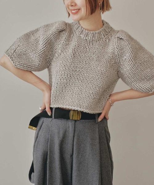 TODAYFUL（トゥデイフル）の「TODAYFUL Puffsleeve Hand Knit