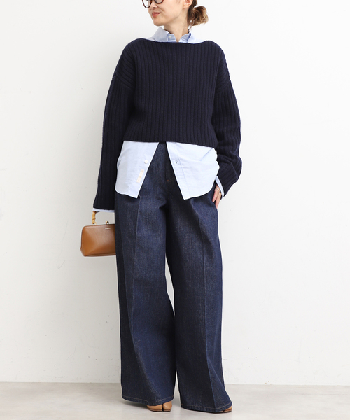 Deuxieme Classe（ドゥーズィエムクラス）の「Cropped Wide リブ プル