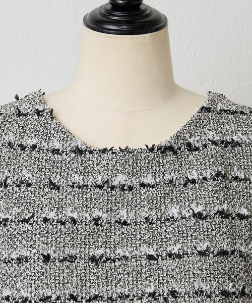 BEARDSLEY（ビアズリー）の「ツイードニットポンチョ（ニット/セーター