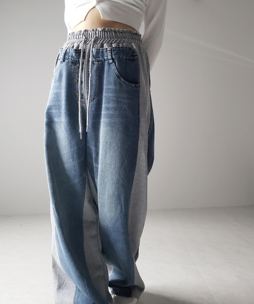 me+em select（ミームセレクト）の「※※【 3color 】デニムドッキング