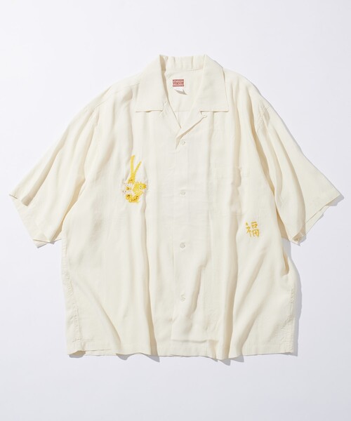 セール】HINSON/ヒンソン レーヨン スーベニアシャツ/ベトジャン刺繍