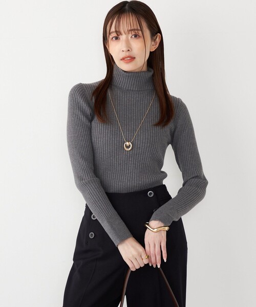 SHIPS Colors:14G リブ タートルネック ニット（ニット/セーター