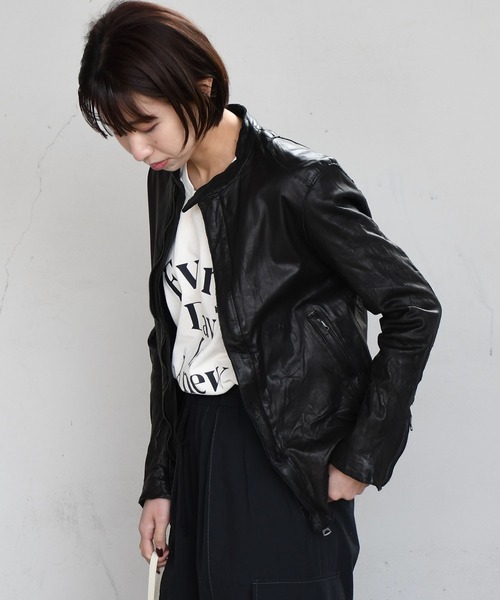 sisii（シシ）の「【Sisii】シングルライダース（ライダースジャケット