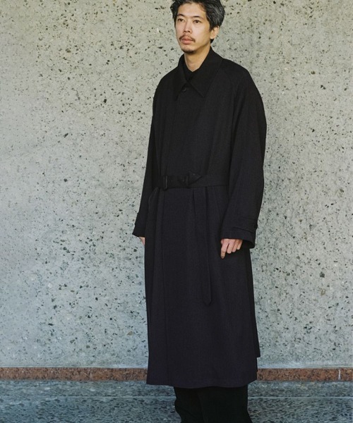 LIDNM（リドム）の「Cow Hide Collar Riding Coat（ステンカラーコート