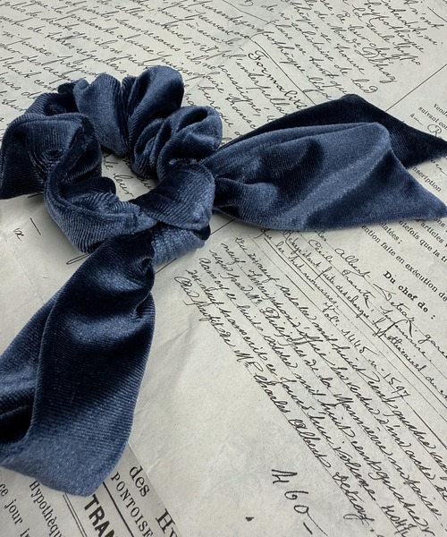 セール】片結びリボンベロアシュシュ（シュシュ）｜Heartdance（ハート