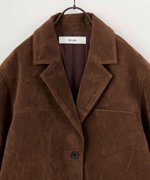 anuke/アンヌーク] エコスエード ジャケット（テーラードジャケット