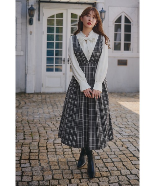 Her lip to（ハーリップトゥー）の「Classic Plaid Jumper Dress