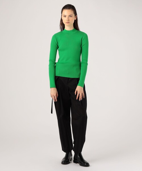 caban（キャバン）の「コットンカシミヤリブ モックネックプルオーバー