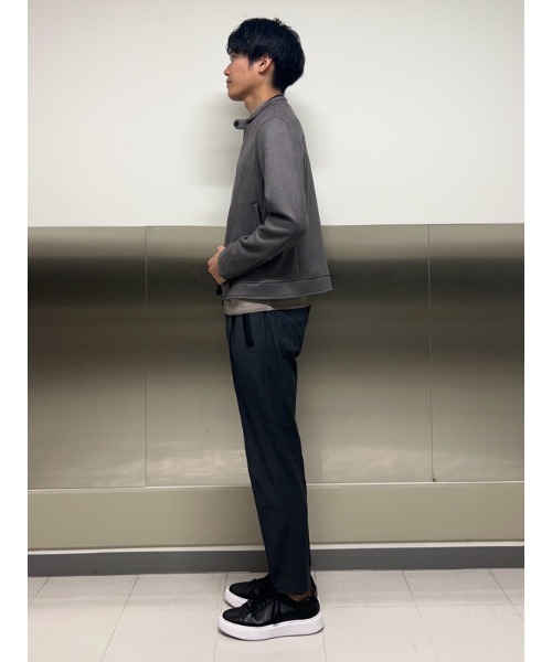AOURE（アウール）の「ポンチスェード シングルライダースジャケット