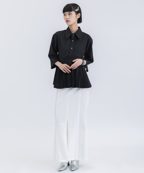 TOGA TOO/トーガトゥ】Concho leather bangle/コンチョレザーバングル