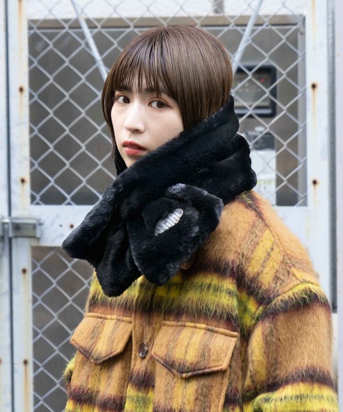 X-girl（エックスガール）の「ECO FUR SCARF（マフラー）」 - WEAR