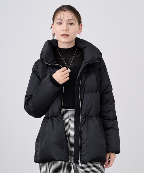 ANAYI（アナイ）の「ソロサテンペプラムダウンコート（ダウン