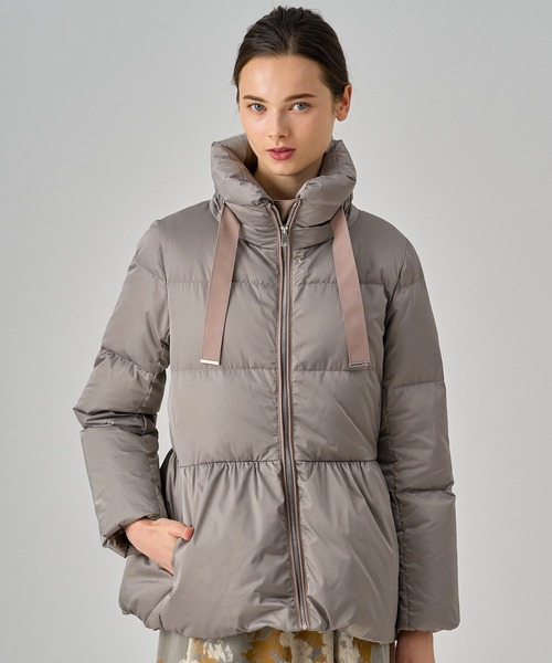 ANAYI（アナイ）の「ソロサテンペプラムダウンコート（ダウン