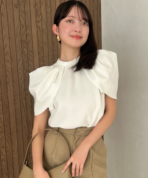 フォルムショルダーブラウス（シャツ/ブラウス）｜anuans（ア