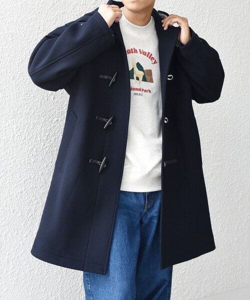 SHIPS any: PURE WOOL MELTON ダッフル コート 25AW◇（ダッフルコート