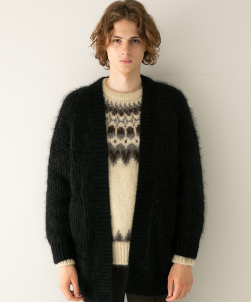 BATONER（バトナー）の「【BATONER】モヘアビッグカーディガン/BN-19FL