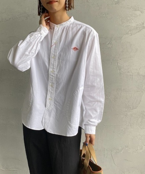 DANTON/ダントン] バンドカラー オックスフォードシャツ（シャツ