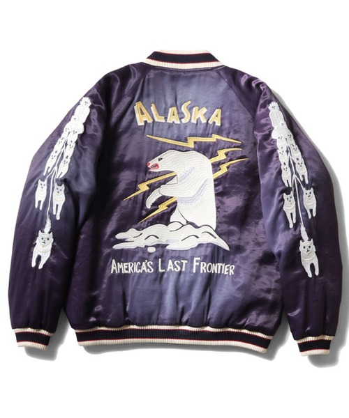 セール】HOUSTON ヴィンテージ加工 スカジャン(ALASKA)（スカジャン