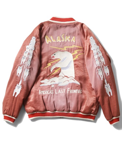 セール】HOUSTON ヴィンテージ加工 スカジャン(ALASKA)（スカジャン