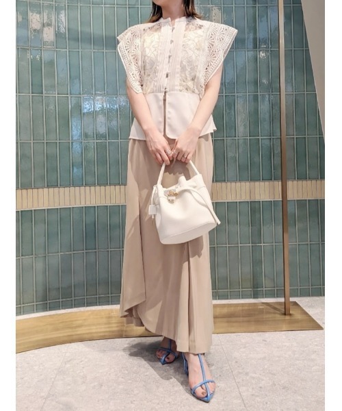 LILY BROWN（リリーブラウン）の「スイッチングレースブラウス（シャツ