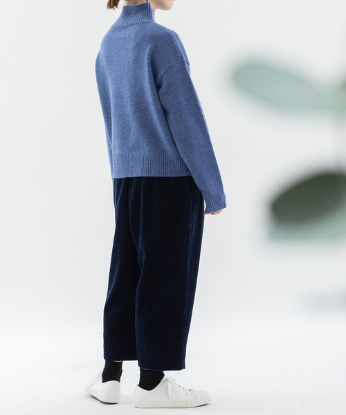 セール】スワンインターシャハイネックセーター（ニット/セーター