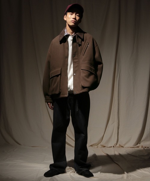 niko and（ニコアンド）の「ウーリーテックハンティングブルゾン