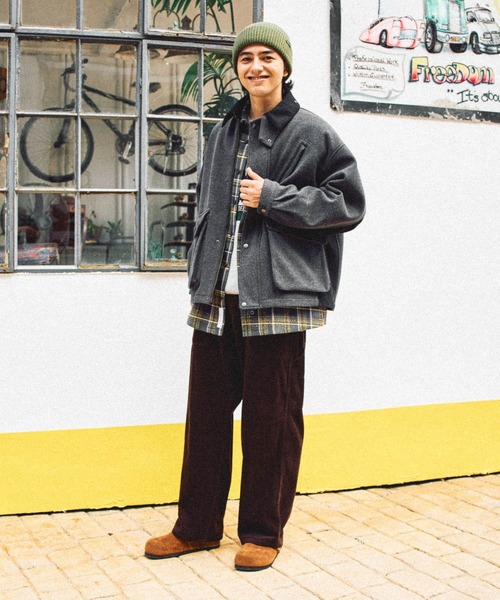 niko and（ニコアンド）の「ウーリーテックハンティングブルゾン