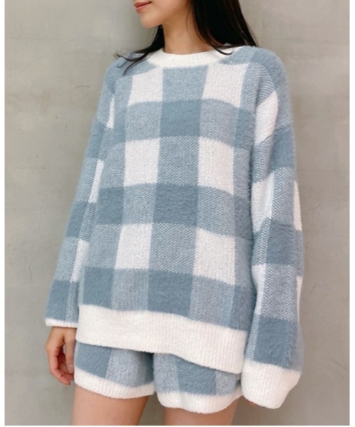gelato pique（ジェラートピケ）の「ギンガムチェックプルオーバー