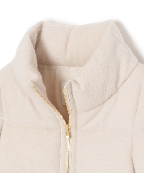 ANAYI（アナイ）の「アルパカシャギーダウンコート（ダウンジャケット