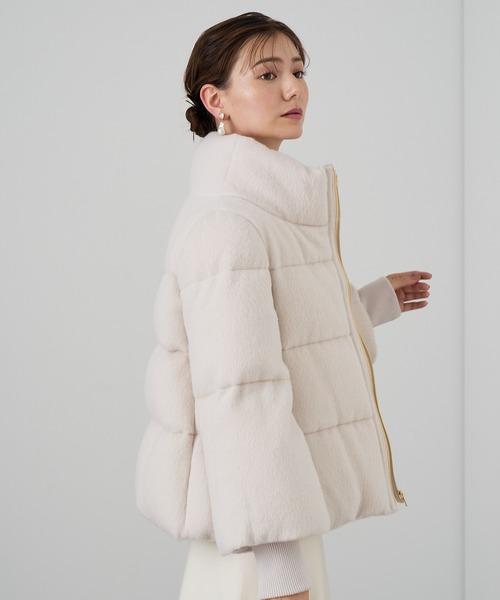 ANAYI（アナイ）の「アルパカシャギーダウンコート（ダウンジャケット