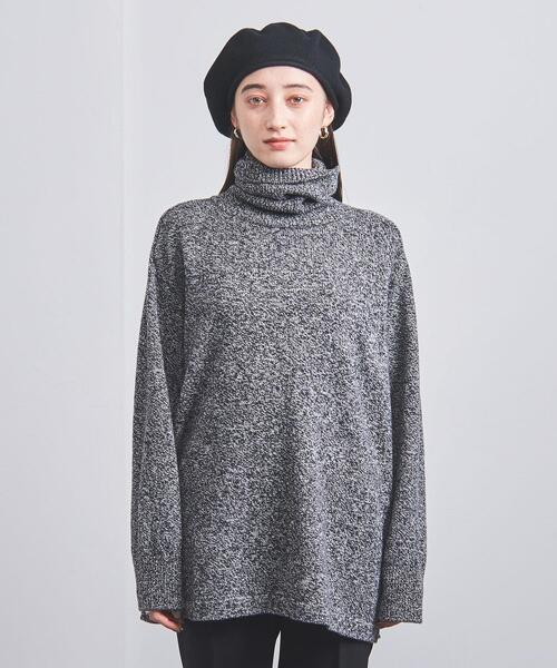 ATON（エイトン）の「＜ATON＞MOULINE タートルネック ニット（ニット